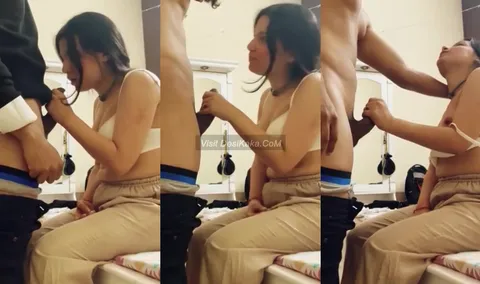 Muslim GF Sucking Boyfriend Solid Dick in Oyo